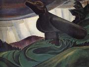 Emily Carr Big Raven oil on canvas